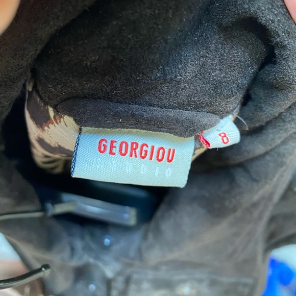 Georgiou Chocolate suede Jacket,8 - Picture 3 of 9